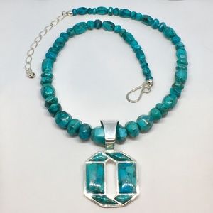 Jay King Sterling Silver & Turquoise Necklace